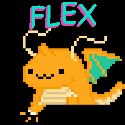 TenZenSan pixel pokemon flex french GIF