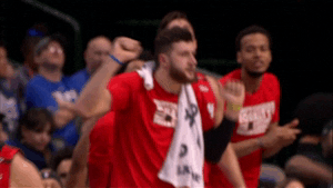 jusuf nurkic dancing GIF by NBA