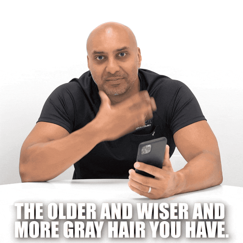 Gray Hair Dermatologist GIF by Adarsh Vijay Mudgil