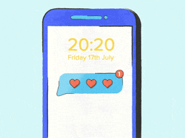 OK-Social love animation heart emoji GIF