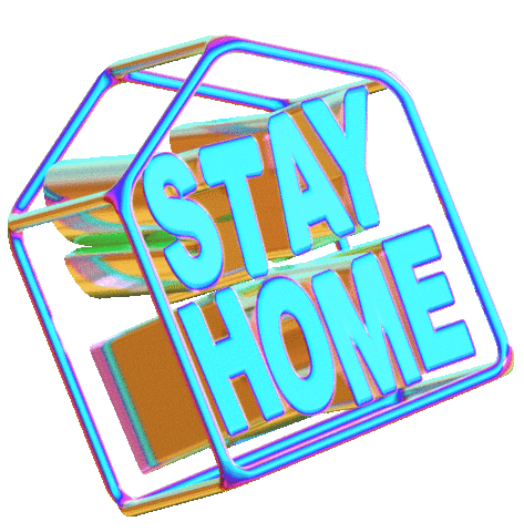 Quarantine Stay Home Sticker by Sam Rowe