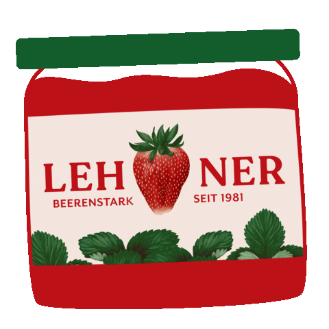 Erdbeere Marmelade Sticker by lehnersbeeren