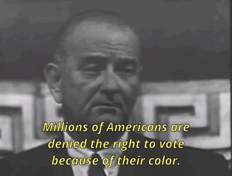 58 Years Ago Today, the Voting Rights Act Was Signed Into Law by GIPHY ...
