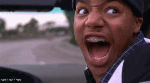 scared donald faison GIF