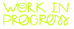 Happy Work In Progress Sticker