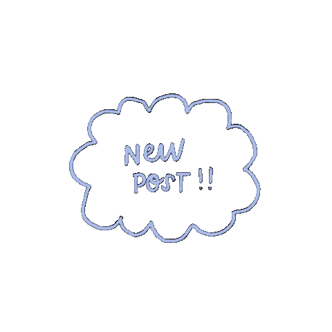 New Post Cloud Sticker