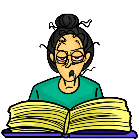 Sleepy School Sticker