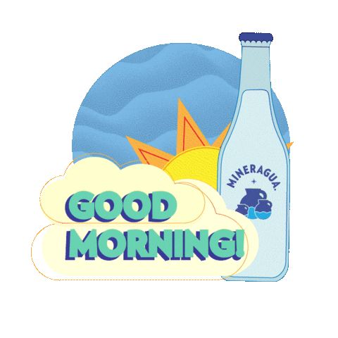 Sparkling Good Morning Sticker by Mineragua