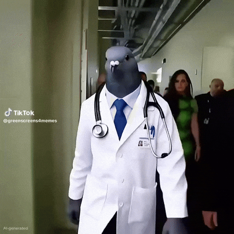 Doctor Pigeon GIF