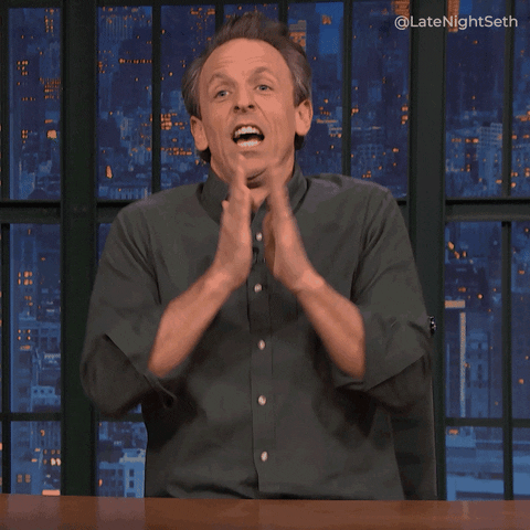 Happy Well Done GIF by Late Night with Seth Meyers