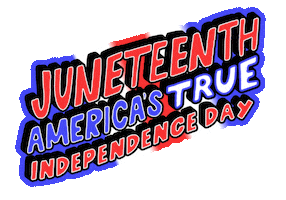 Independence Day Juneteenth Sticker by megan lockhart