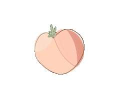 Peach Sticker