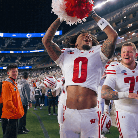 Celebrate College Football GIF by Wisconsin Badgers