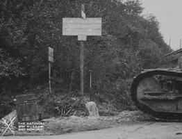 NationalWWIMuseum black and white german military tank GIF