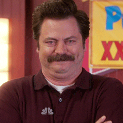 Ron Swanson Smile GIF - Find & Share on GIPHY