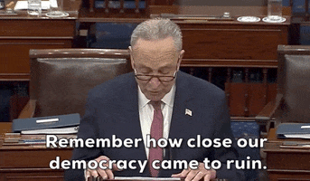 Chuck Schumer Insurrection GIF by GIPHY News
