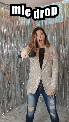 Boom Mic Drop GIF by Crissy Conner