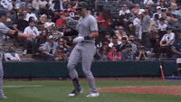 GIF: Shaky-Cam footage of a Joey Gallo Home Run