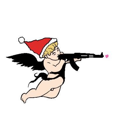 I Love You Christmas Sticker by ArtTixo