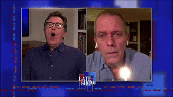 Stephen Colbert Birthday Candle GIF by The Late Show With Stephen Colbert