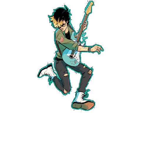 Rock Star Jump Sticker