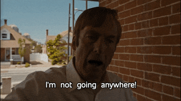 Not Going Anywhere Saul Goodman GIF by Better Call Saul