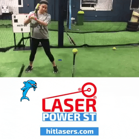 baseballhittingdrills softball home run hitting hit lasers GIF
