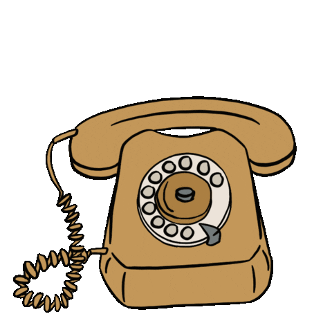 Ringing Call Me Sticker by Tee Ansell for iOS & Android | GIPHY