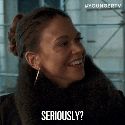 Sutton Foster Seriously GIF by YoungerTV