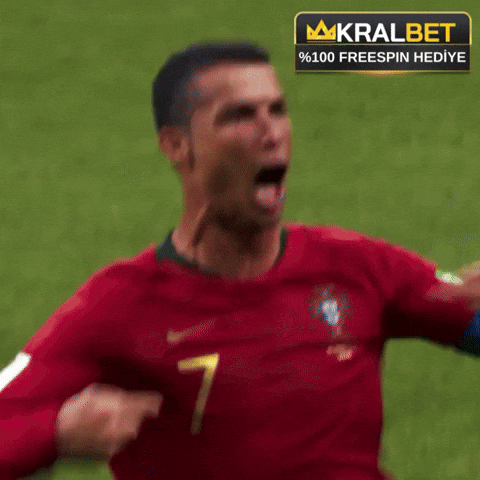 Cristiano Ronaldo Portugal GIF by KralBet