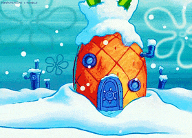 Spongebob Squarepants Snow GIF