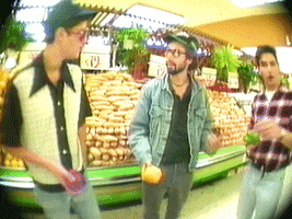 Grocery Store Fisheye GIF by Beastie Boys