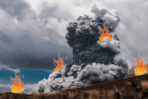 unsereoebb train volcano birth zug GIF