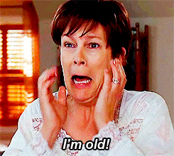Ik ben oud Jamie Lee Curtis GIF