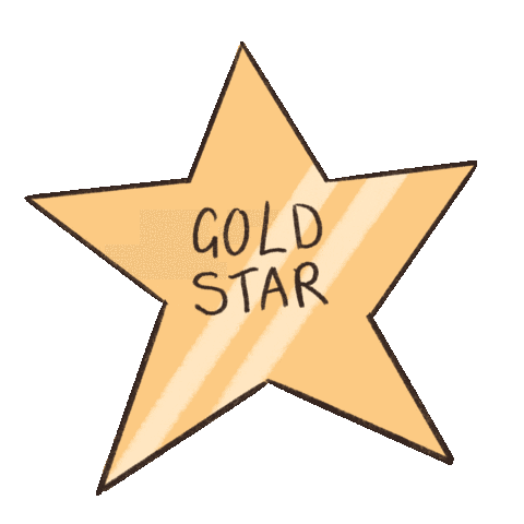 Gold Star Sticker by Lost Lily