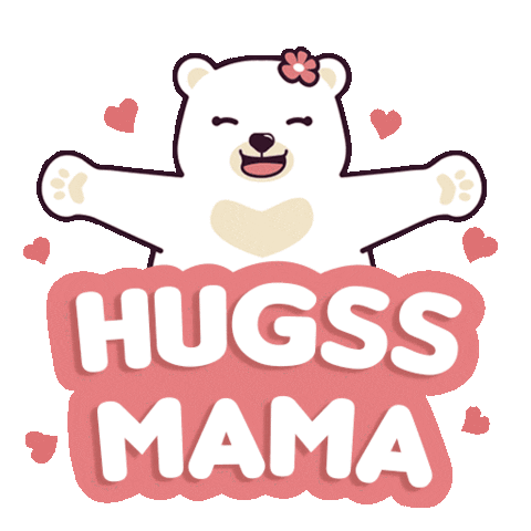 Hugs Hug Me Sticker by MamaBear
