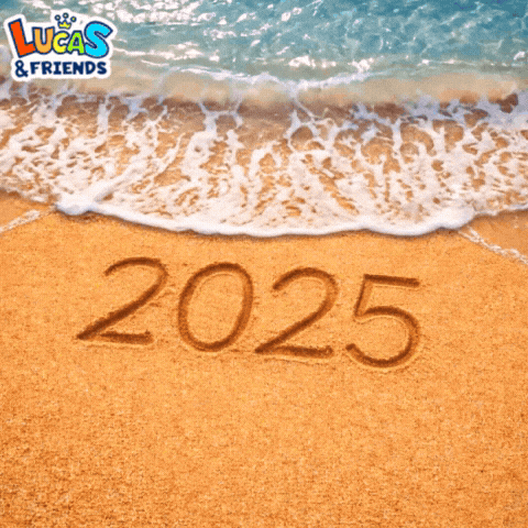 New Year Celebration GIF by Lucas and Friends by RV AppStudios