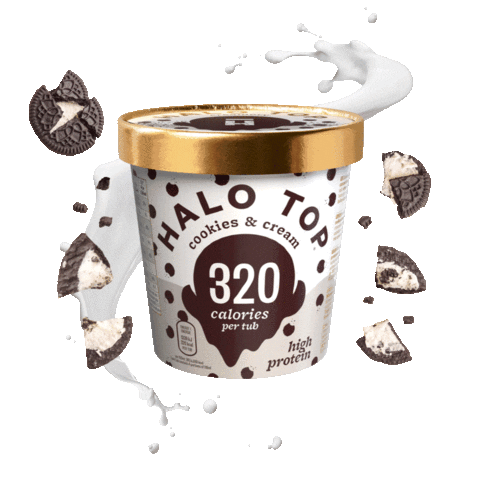 Cookies And Cream Halo Top Sticker by Halo Top Creamery