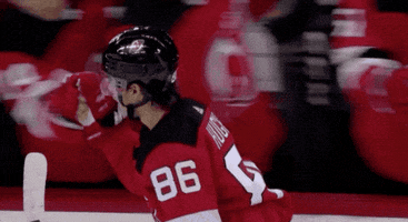 High Five Jack Hughes GIF by New Jersey Devils