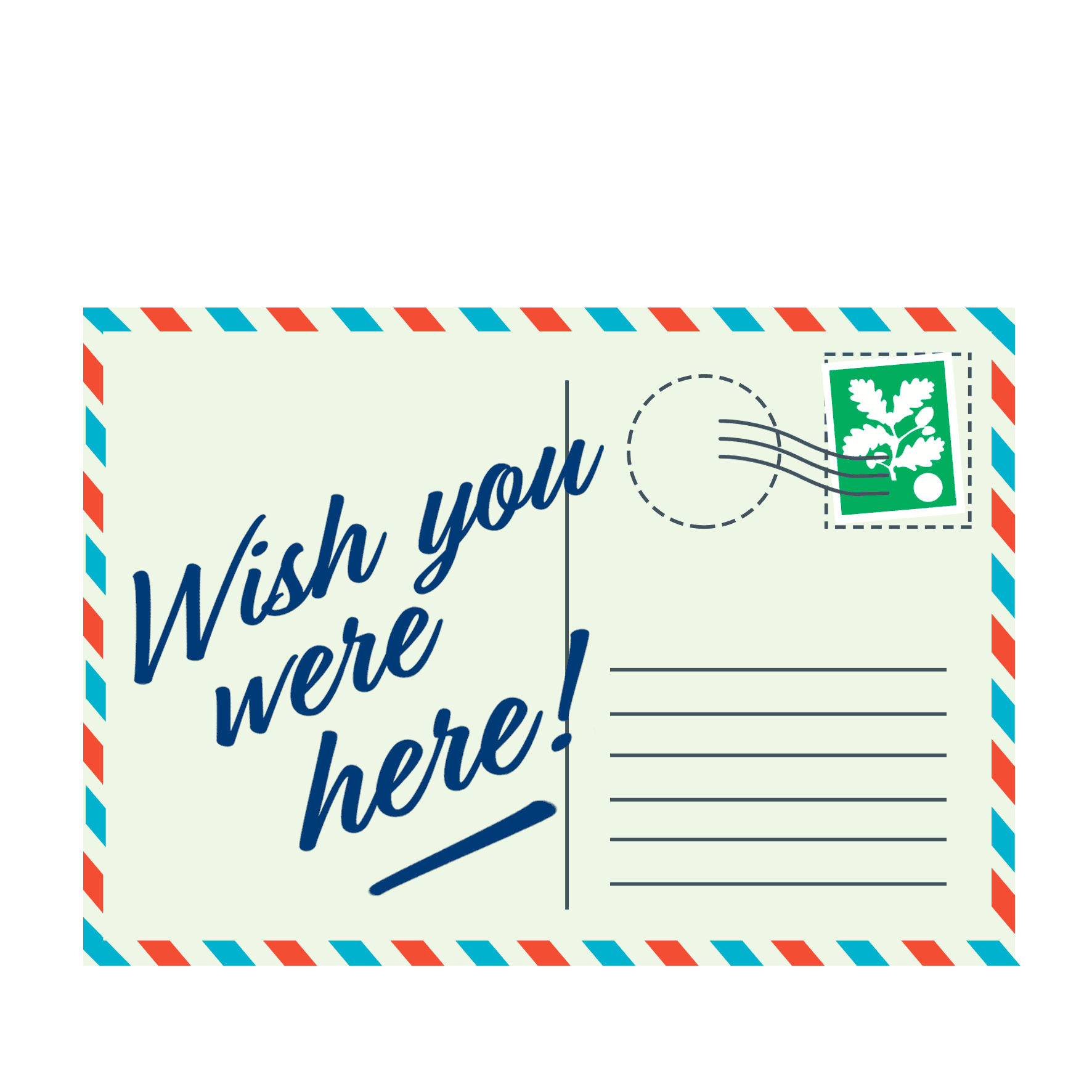 Holiday Postcard Sticker by National Trust for iOS & Android GIPHY