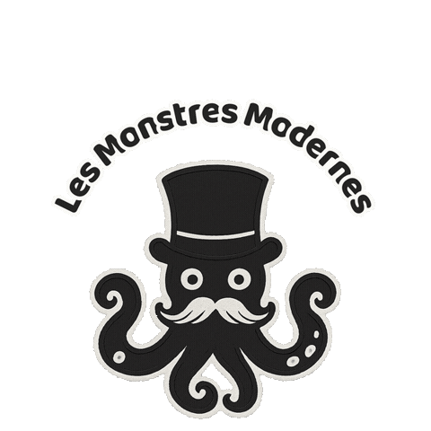 Logo Octopus Sticker by Les Monstres Modernes