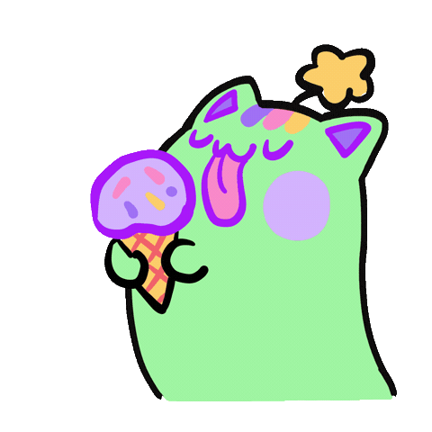 Licking Ice Cream Sticker