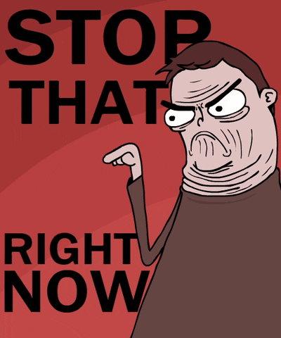 Stop That Right Now GIF by Troy Wagner