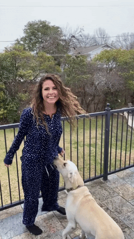 White Dog Reaction GIF by Tricia  Grace