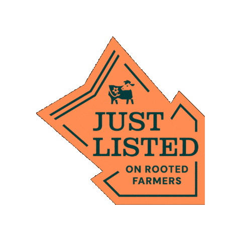 Justlisted Sticker by Rooted Farmers