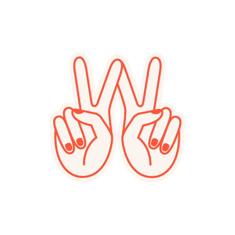 Women Index Sticker