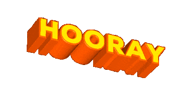 Hooray Sticker