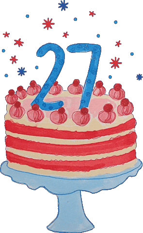 Happy Birthday Fødselsdag Sticker