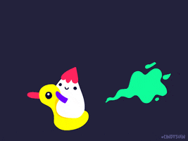 rubber duck animation GIF by Cindy Suen