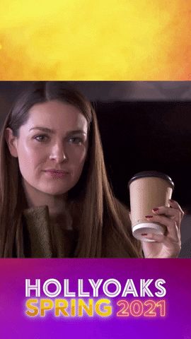 Coffee Smile GIF by Hollyoaks